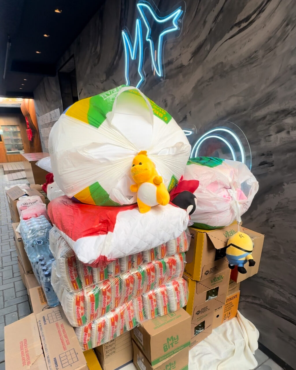 Arrecadação doações RS