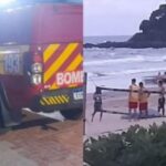 BOMBEIROS LOCALIZAM CORPO DE ADOLESCENTE QUE SE AFOGOU NA PRAIA BRAVA