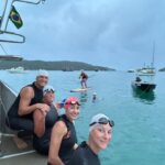 Atletas partem de Porto Belo para completar desafio de 200km nadando pela costa