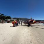 Salvamento heroico reverte parada cardiorrespiratória de banhista na Praia de Bombas