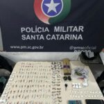 Dupla do tráfico é detida no Morretes após perseguição e queda de motocicleta